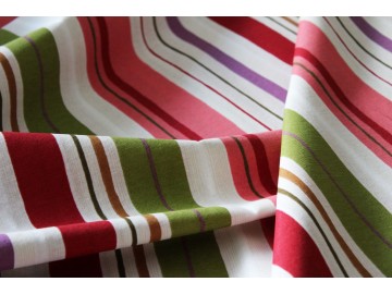 Tkanina zasłonowa bawełniana pasy kolorowe